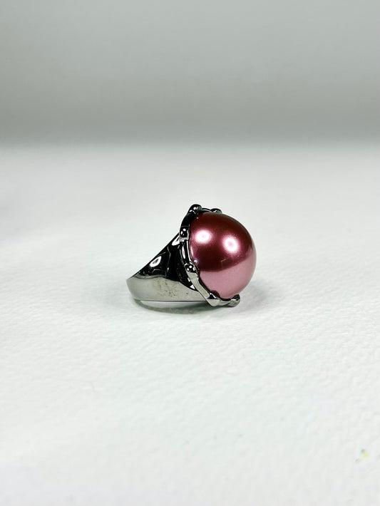 Anillo Perla Rosada