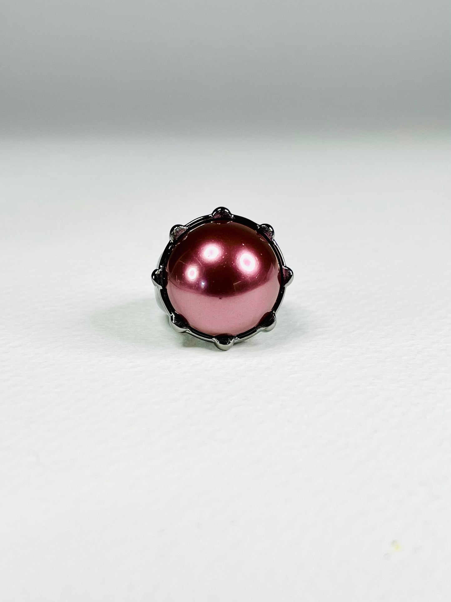 Anillo Perla Rosada
