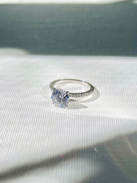 Anillo Solitario Zircones