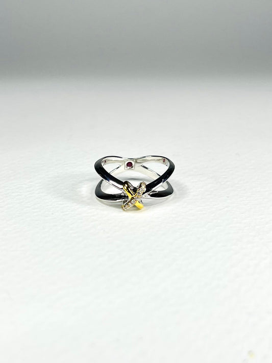 Anillo Zircones X