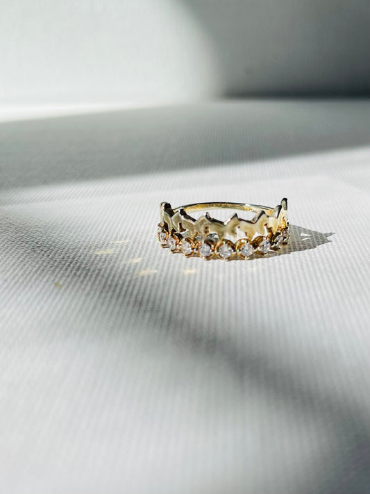 Anillo Zircones Mariposas