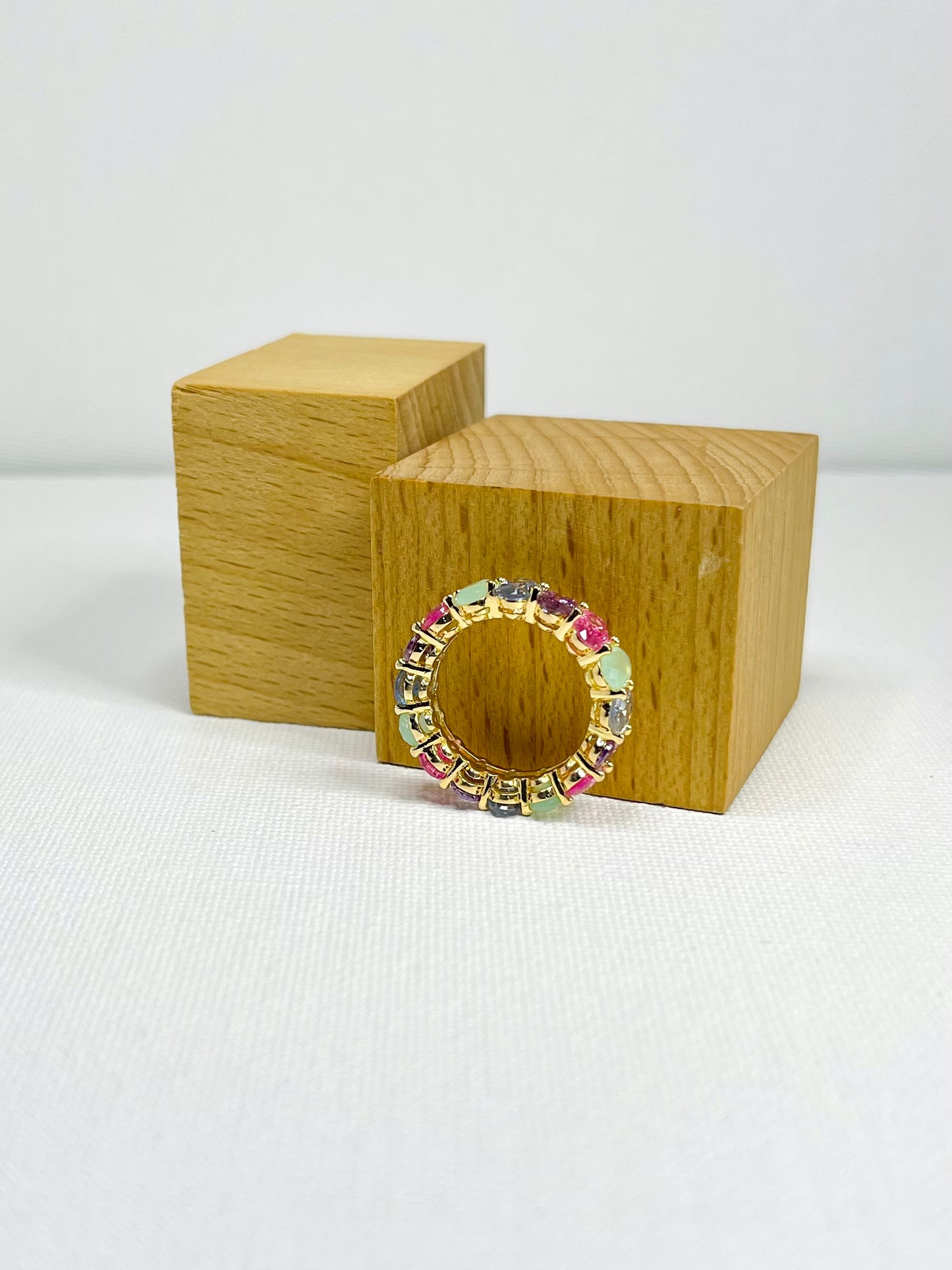 Anillo Zircones Colores