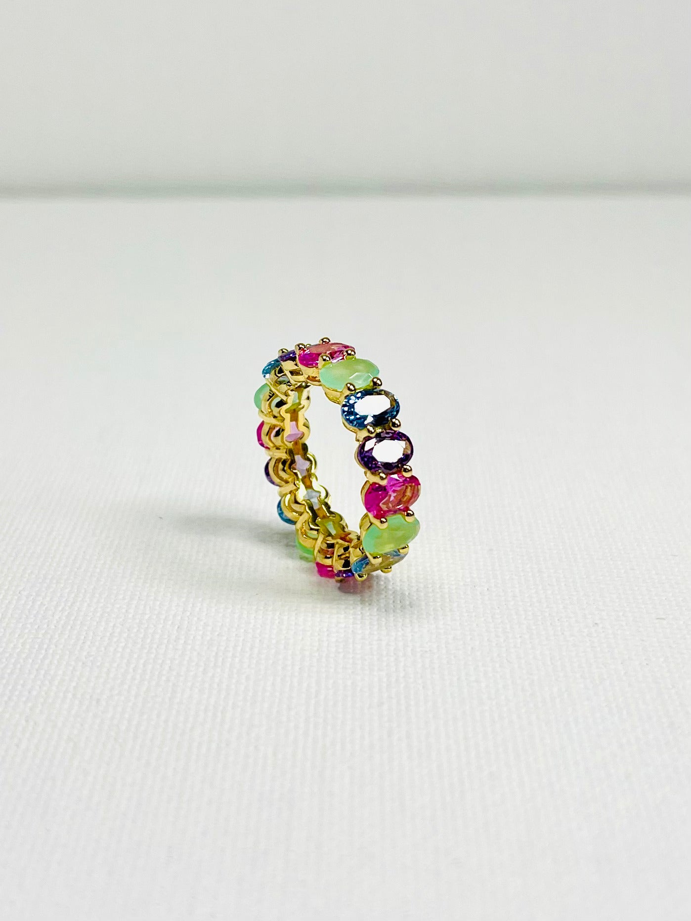 Anillo Zircones Colores