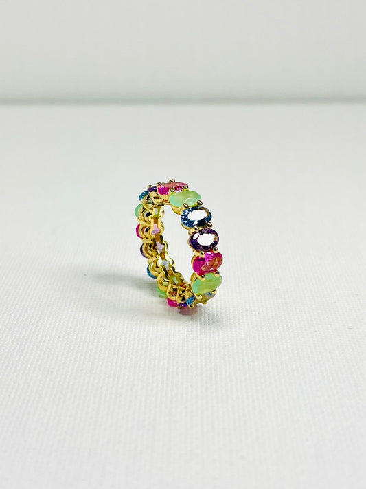 Anillo Zircones Colores