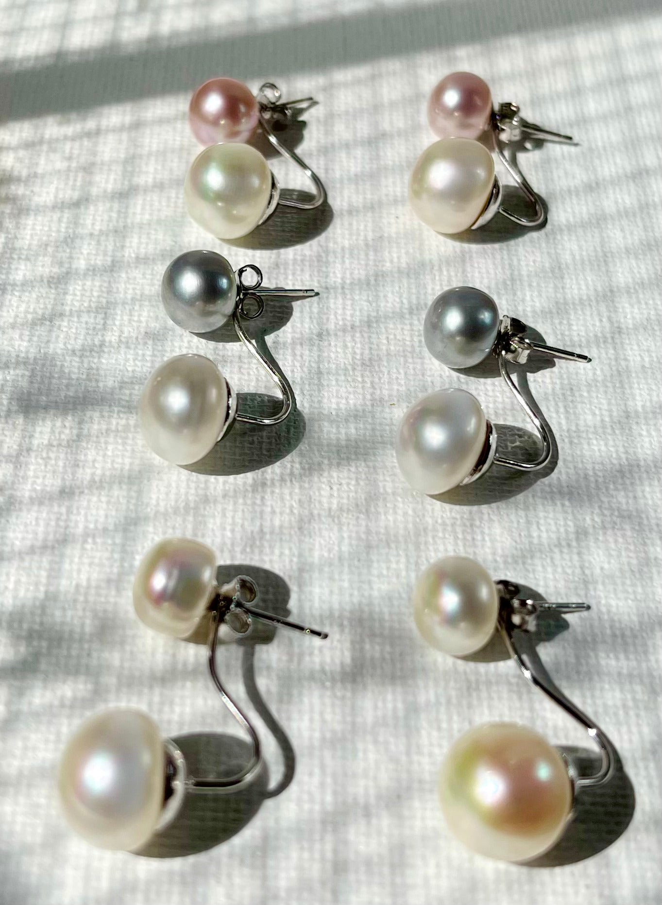 Arete Doble Perla