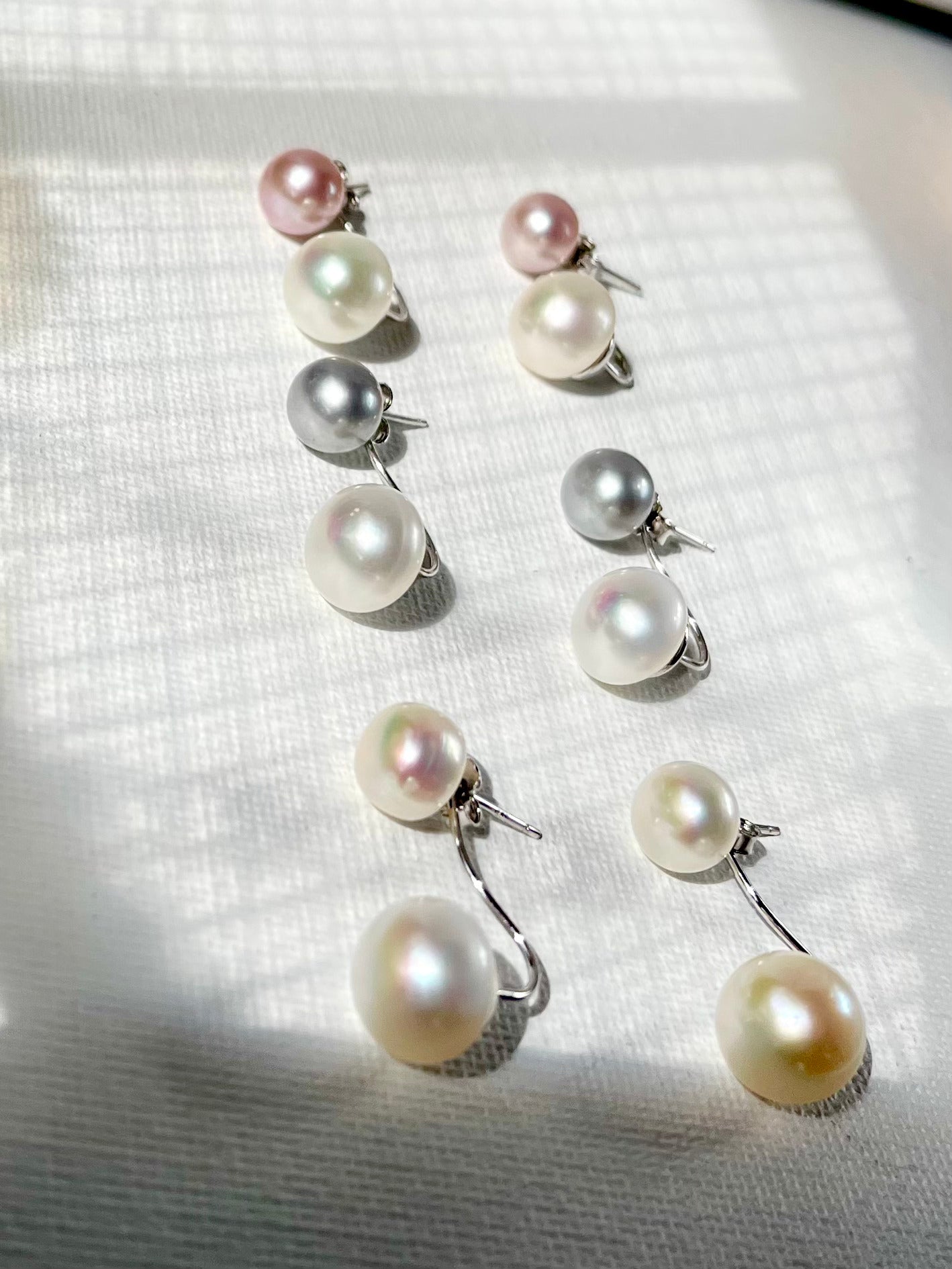 Arete Doble Perla