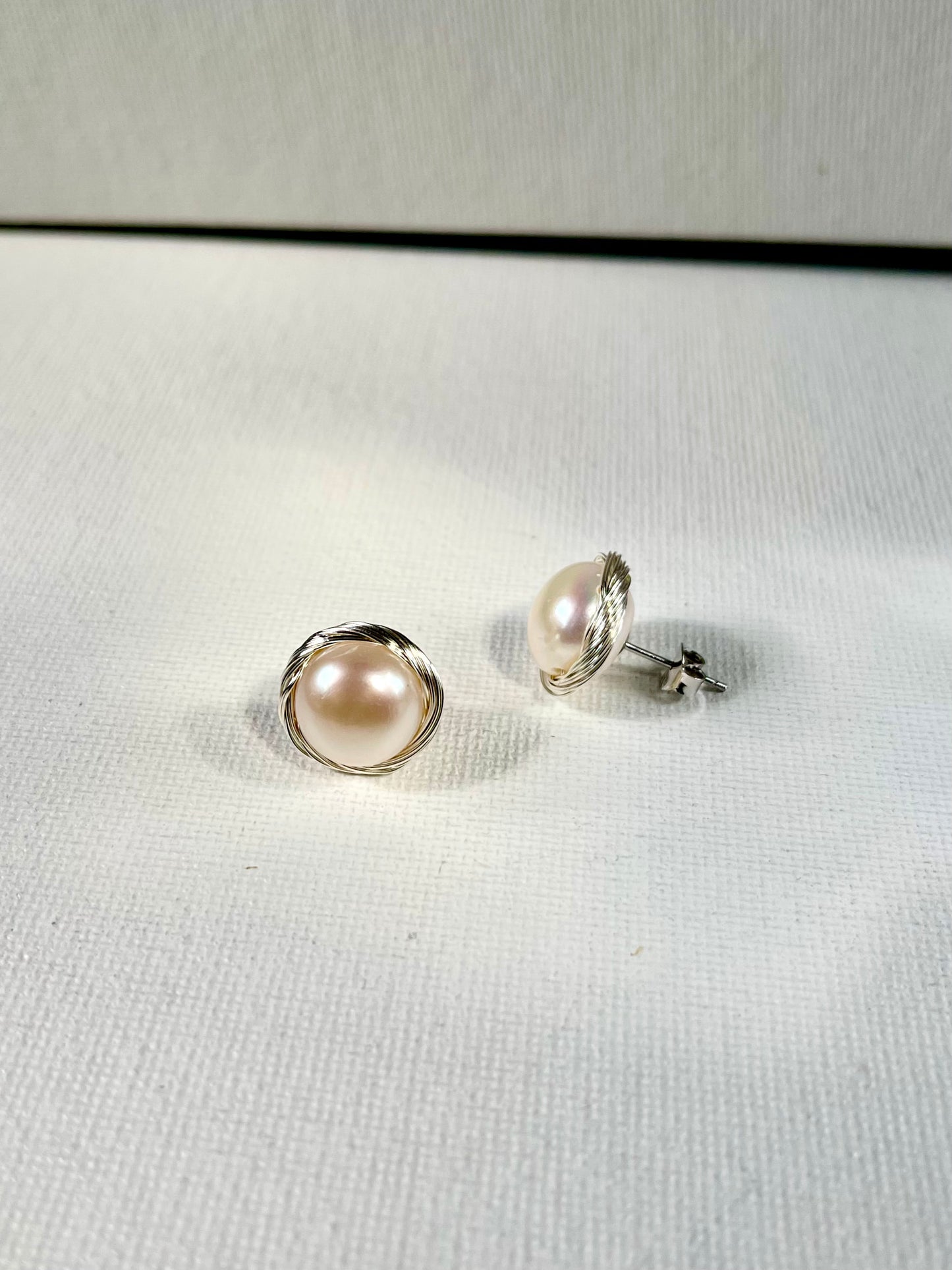 Arete Perla Alambre