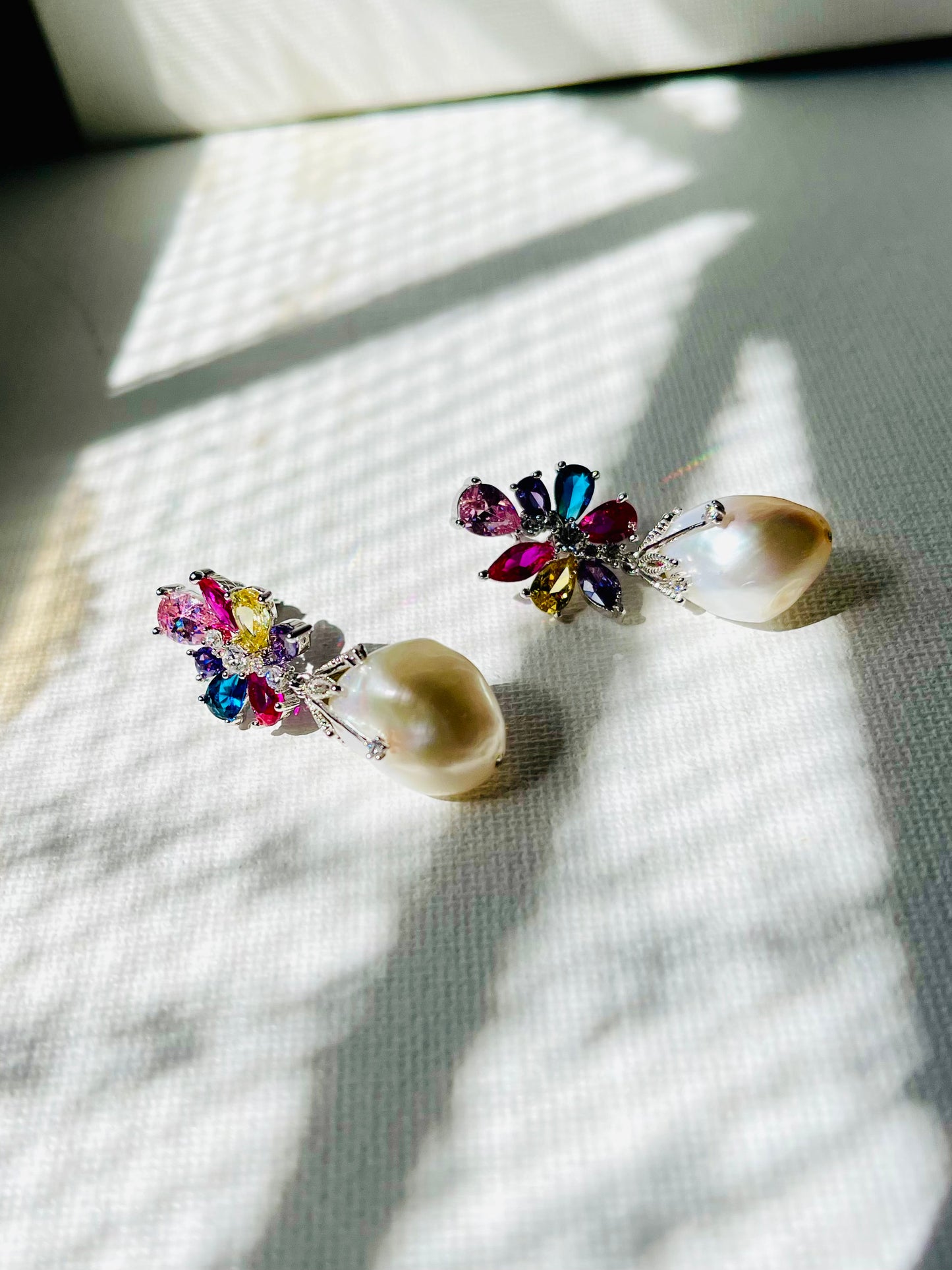 Arete Zirconias Perla Barroca