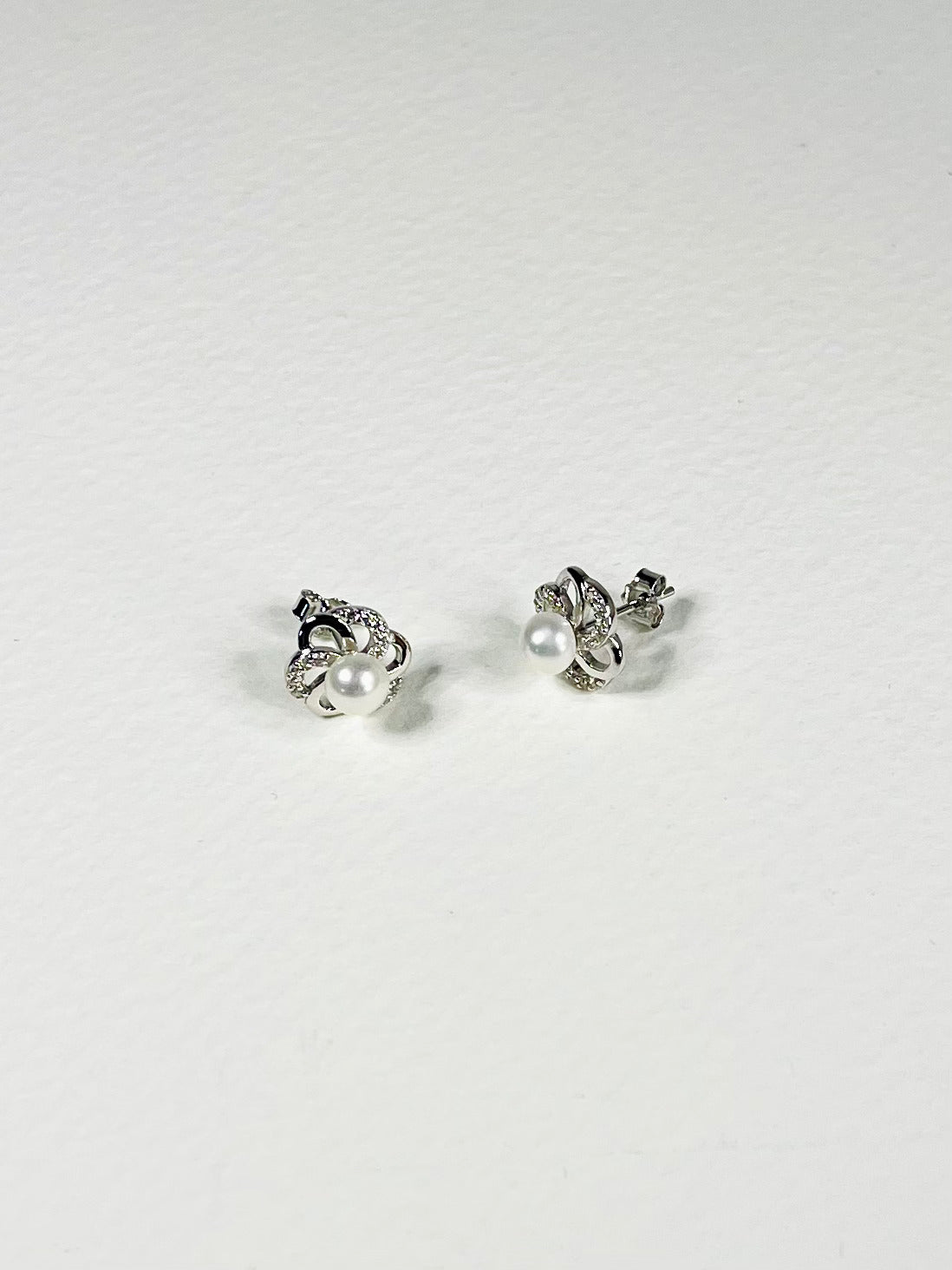 Arete Perla Zirconias Flor