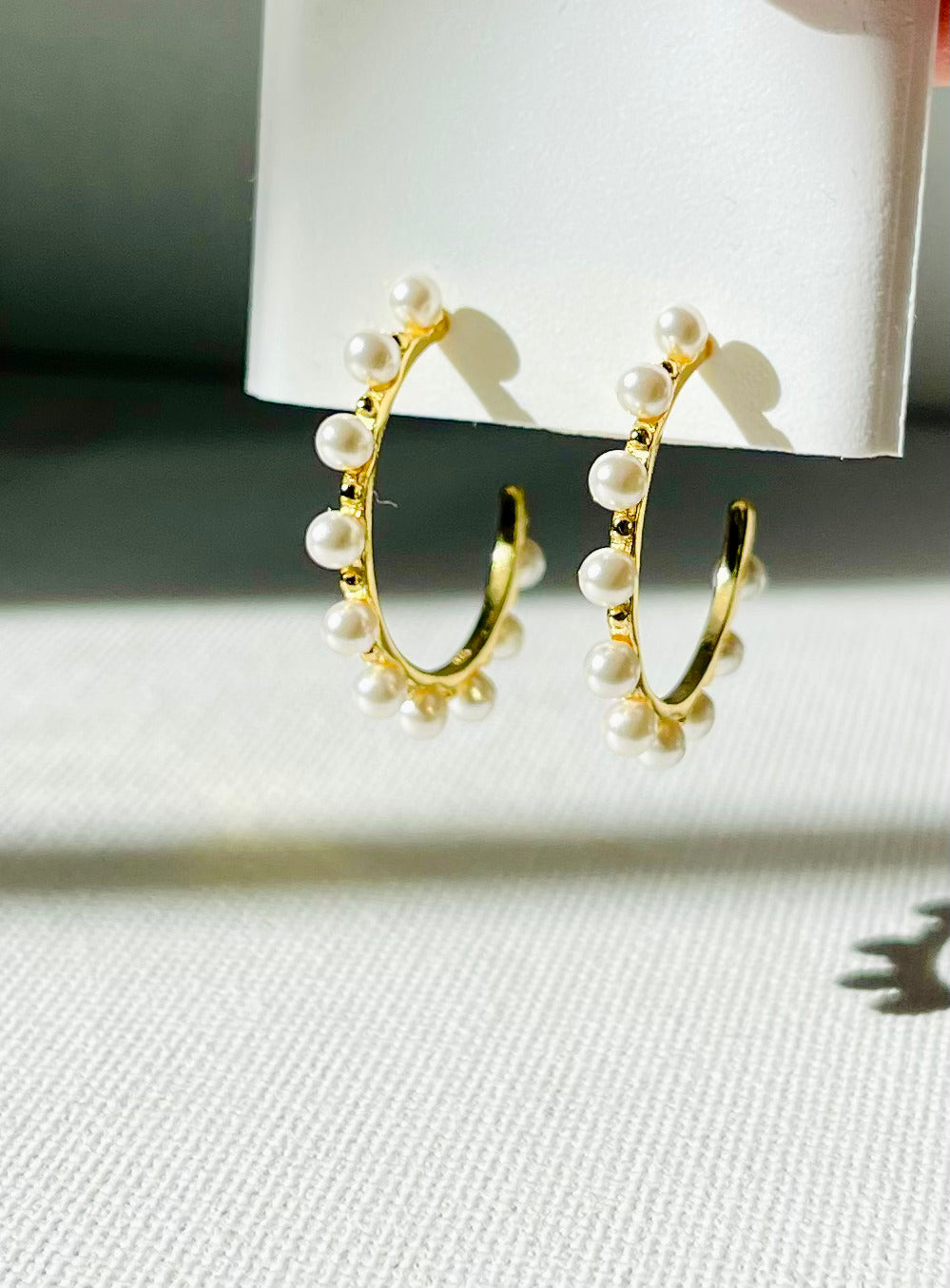 Arete Argolla Perlas