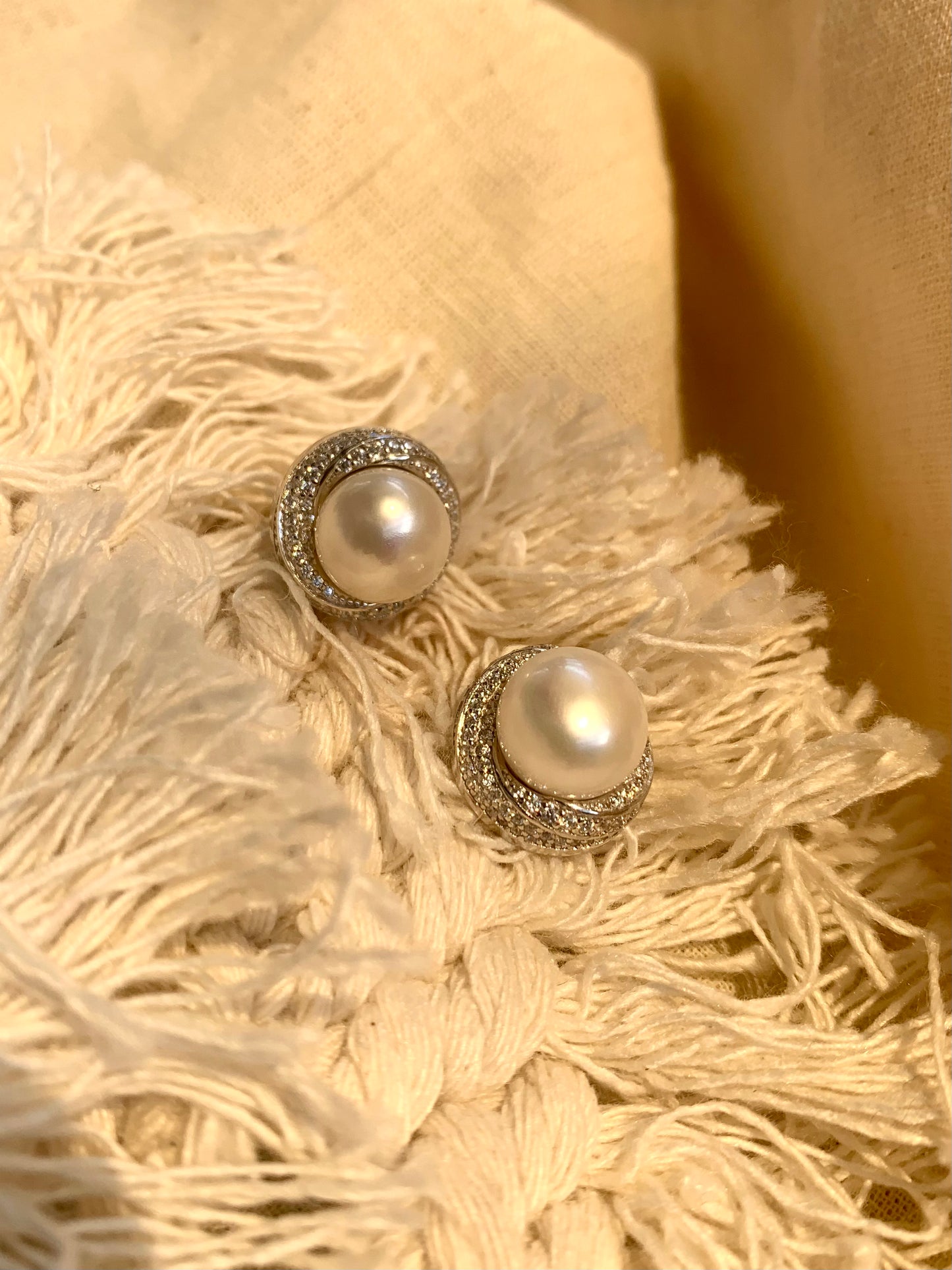 Arete Perla Zircones Redondo
