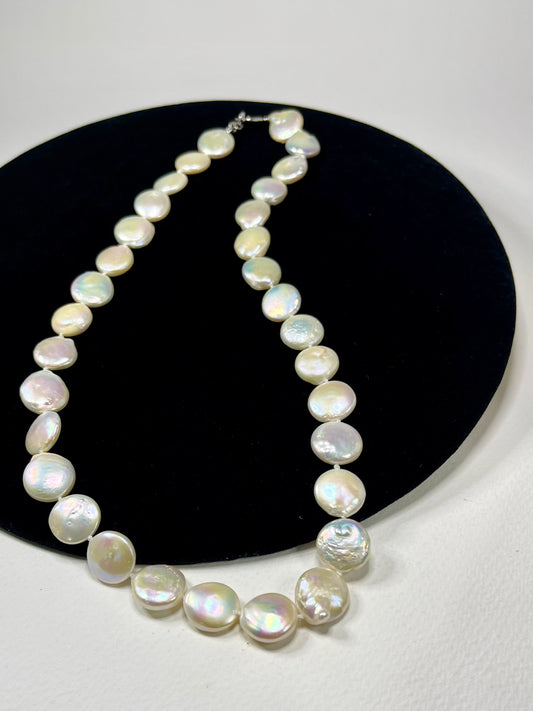 Collar Perla Moneda