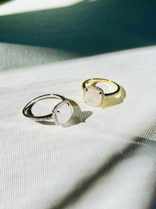 Anillo Zircón Craquelado