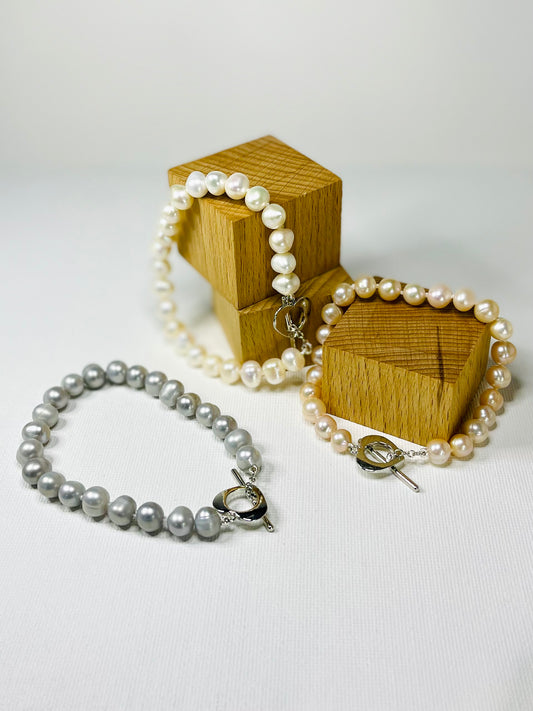 Pulso Perlas Brass