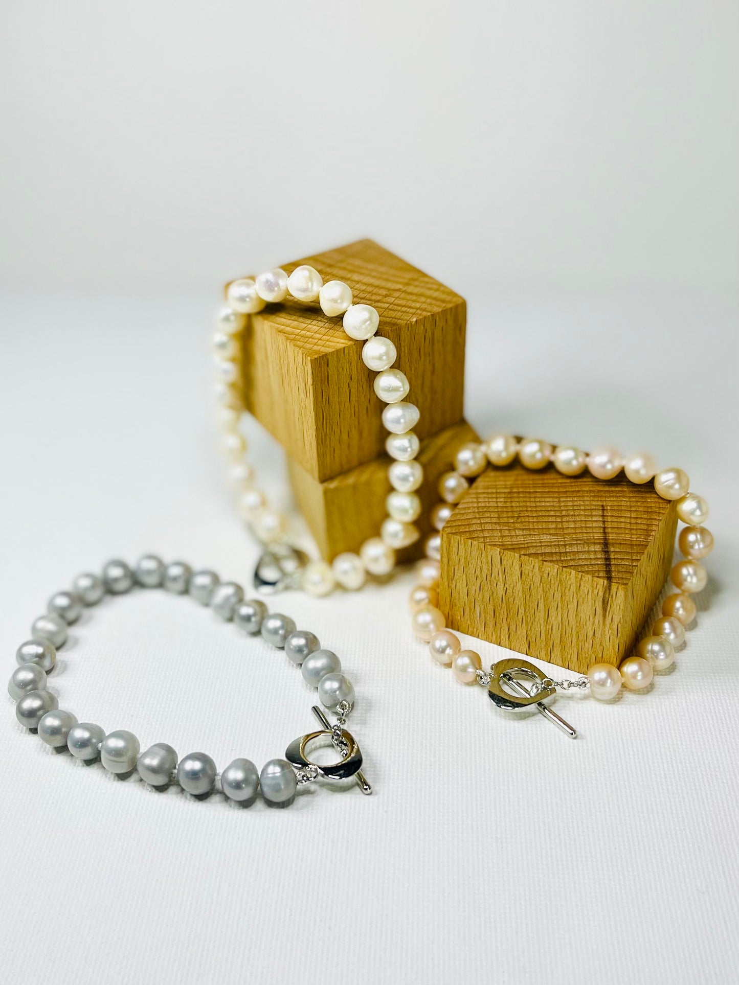 Pulso Perlas Brass