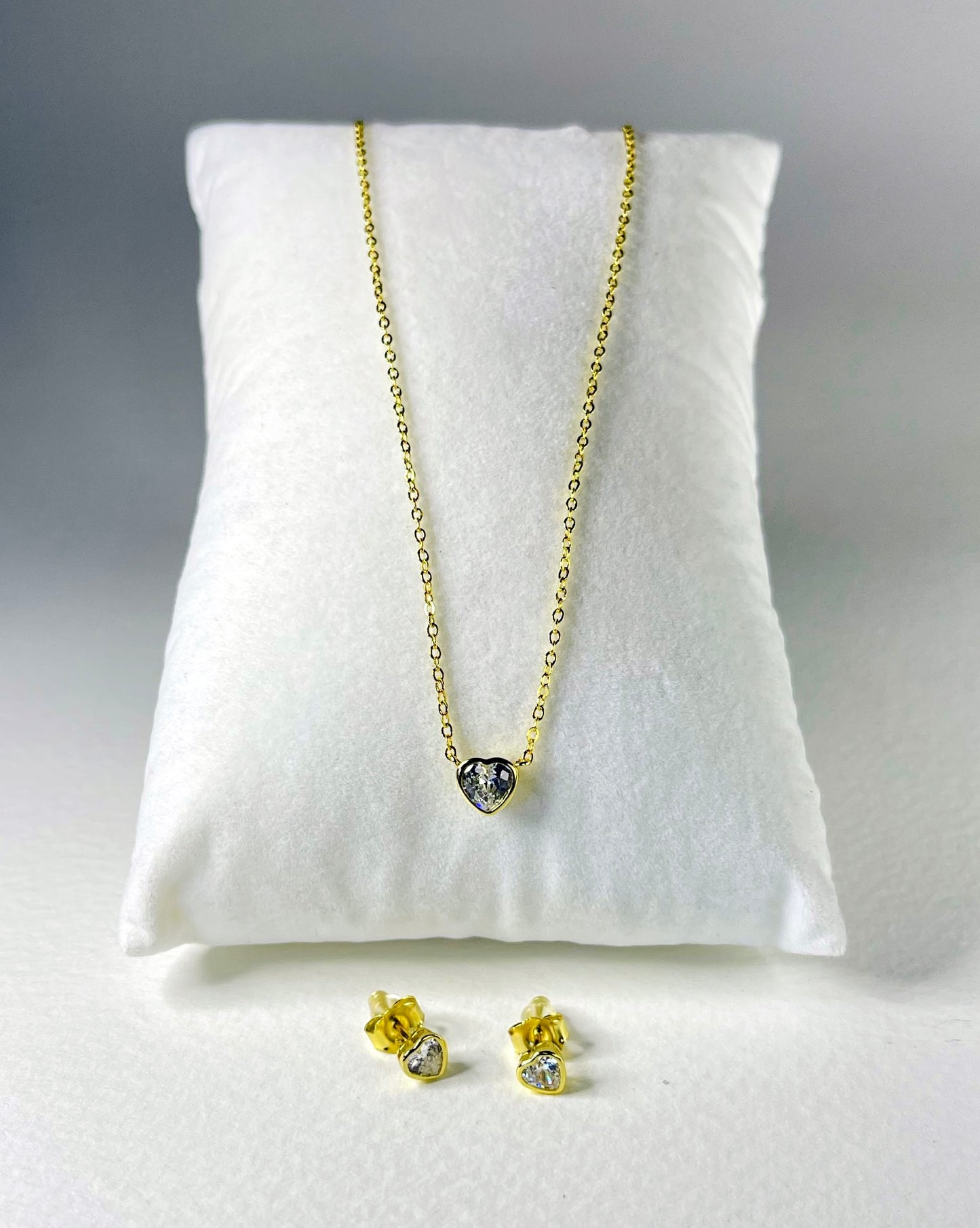 Set Zircon Corazón