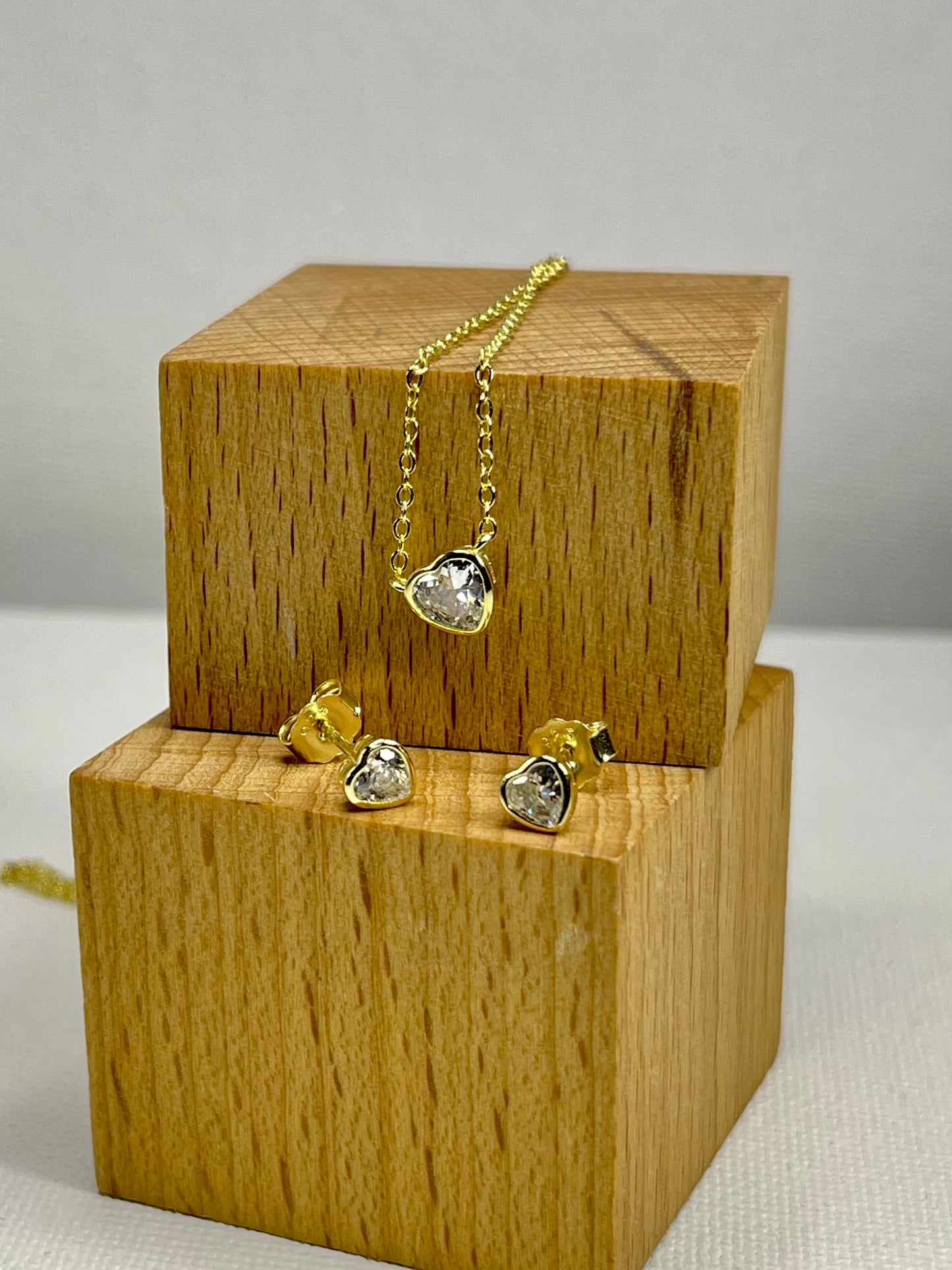 Set Zircon Corazón