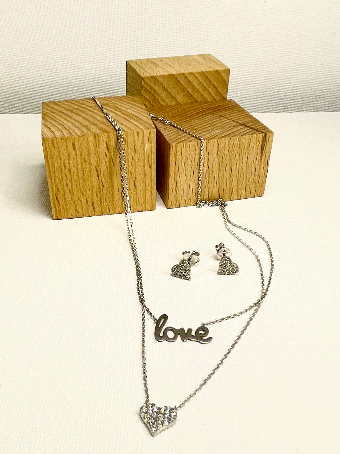 Set Zircones Love y Corazon