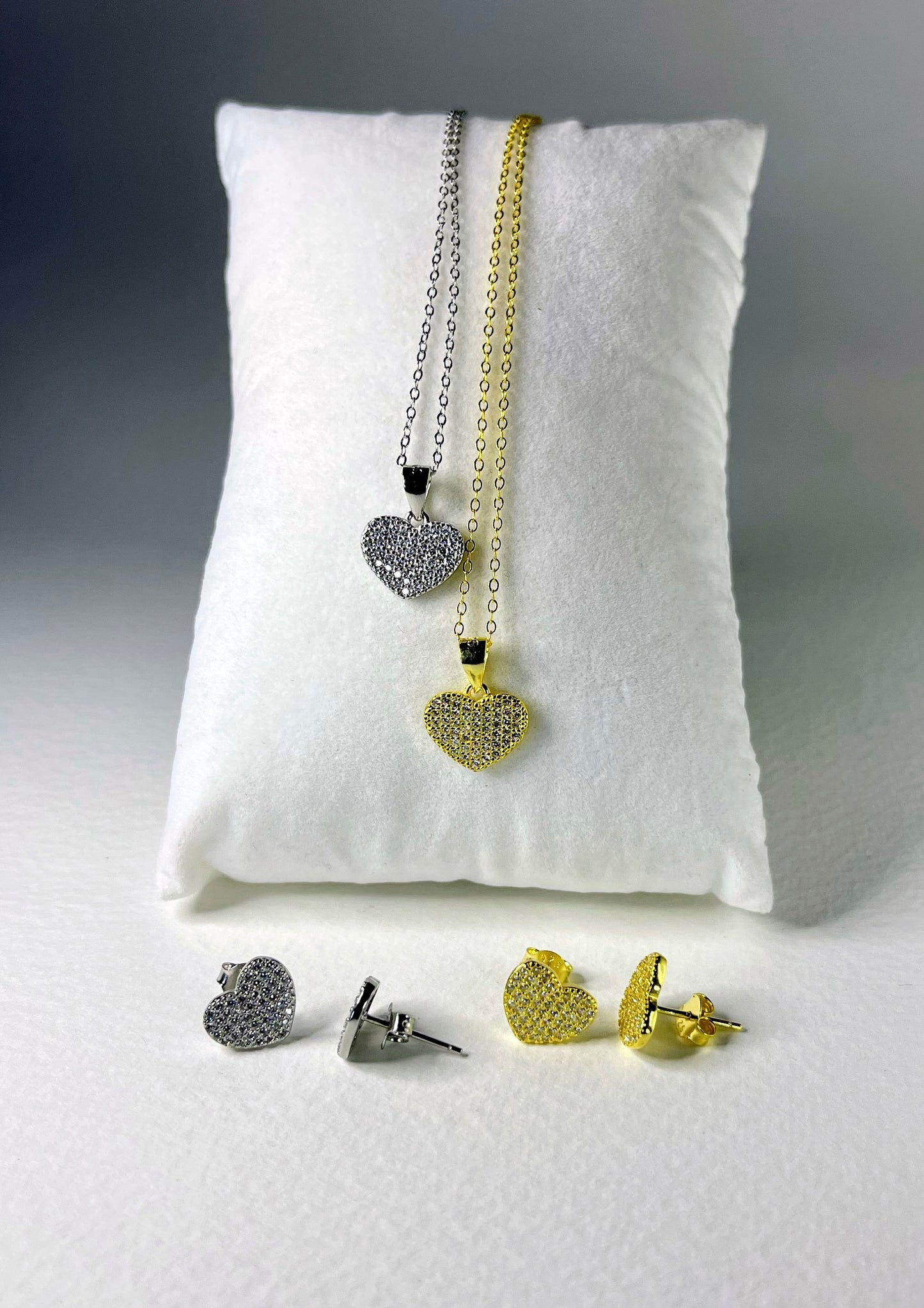 Set Zircones Corazón